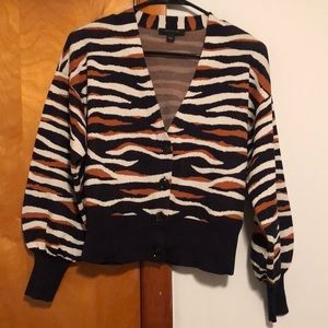 Ann Taylor sweater. Button front wide cuffed sleeve. Size small